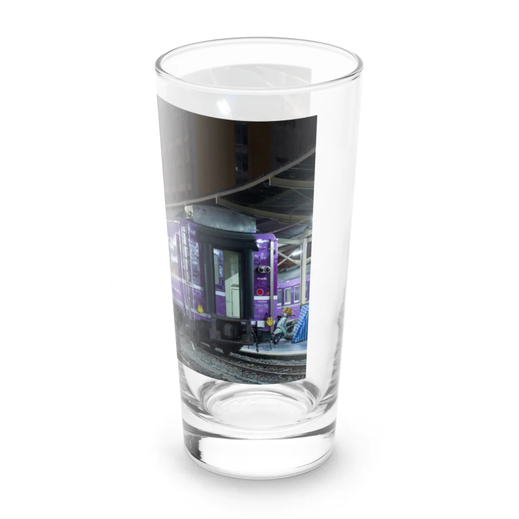 Second_Life_of_Railwaysのフアランポーン駅が寝床の元JRのブルートレイン Long Sized Water Glass :right