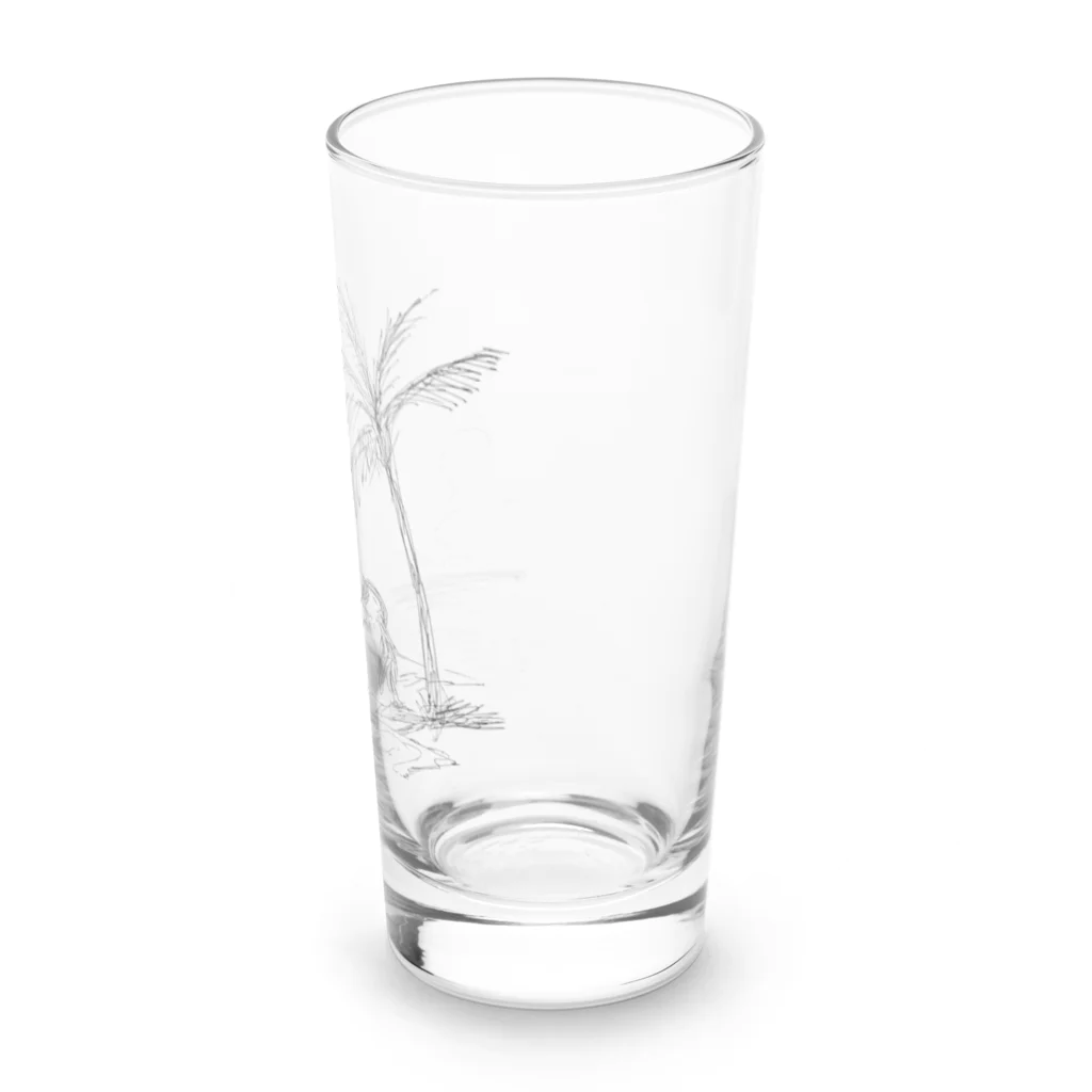 雑貨屋ペパロニの夏のペンギン　サマーバケーション Long Sized Water Glass :right