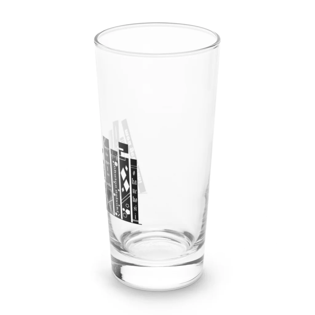 みなのせかいのよく見ると怠惰な本棚 Long Sized Water Glass :right