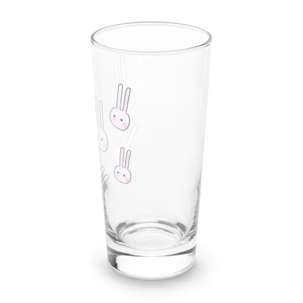 mannmaruのイラストうさぎさん Long Sized Water Glass :right