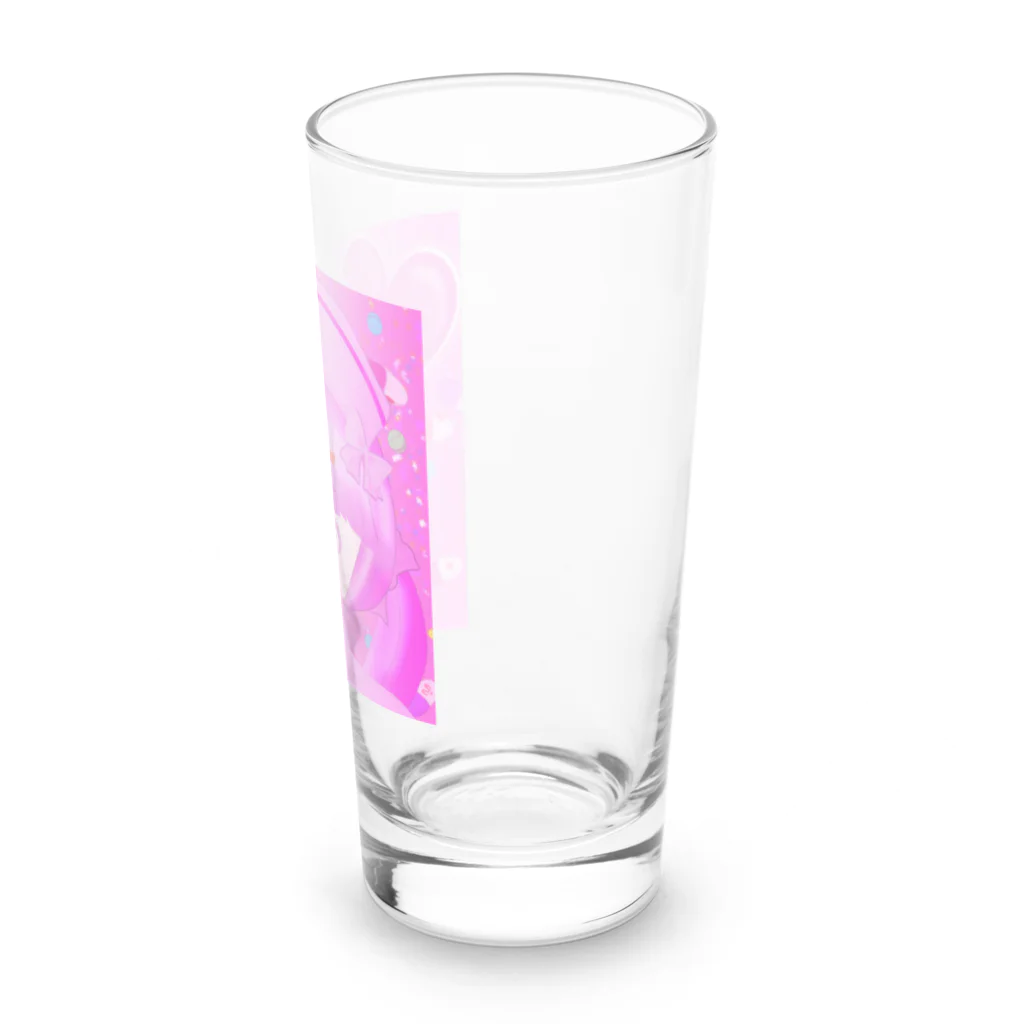 ゆ。のピンクの子 Long Sized Water Glass :right