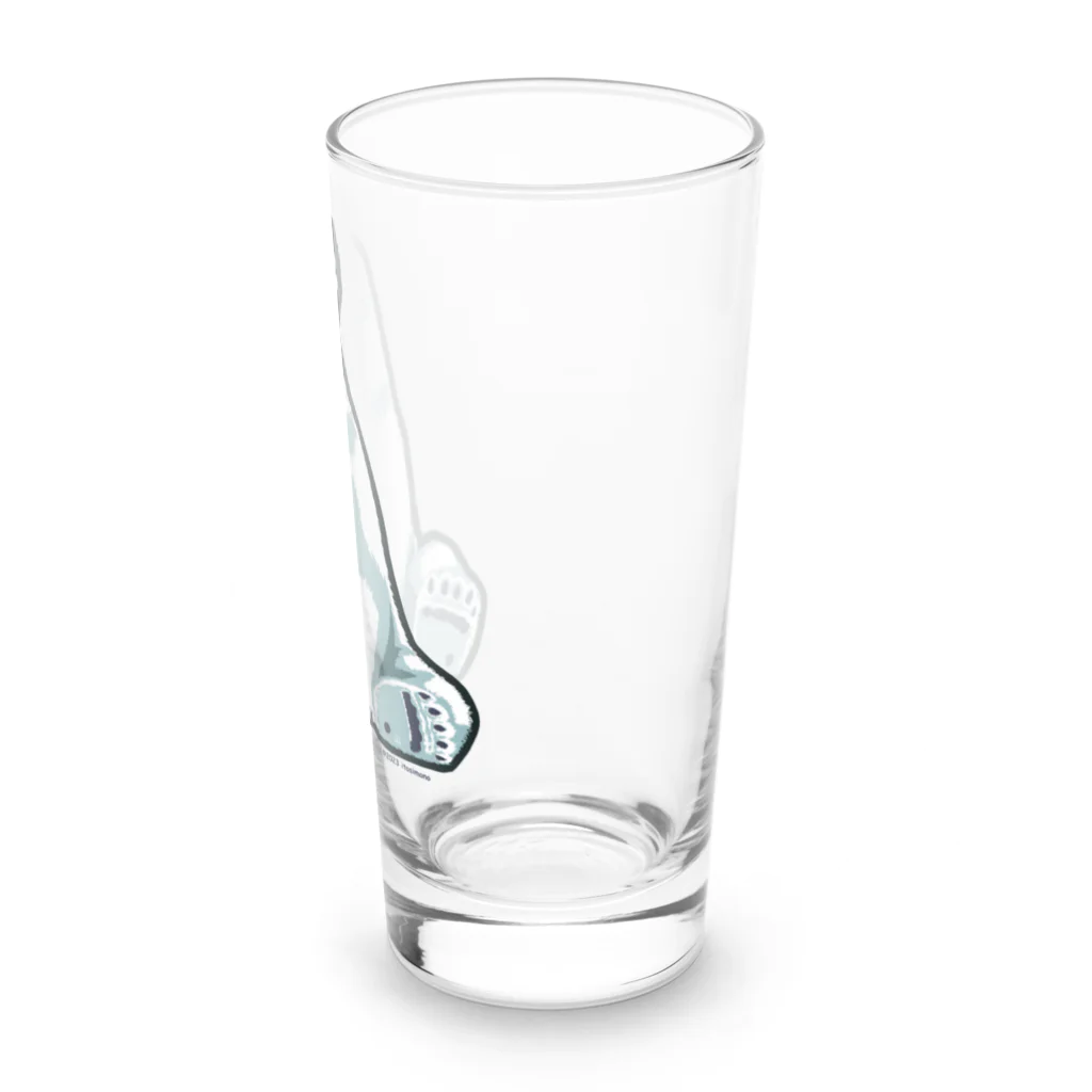 イトシモノのシロクマ ジレンマ　（あお） Long Sized Water Glass :right