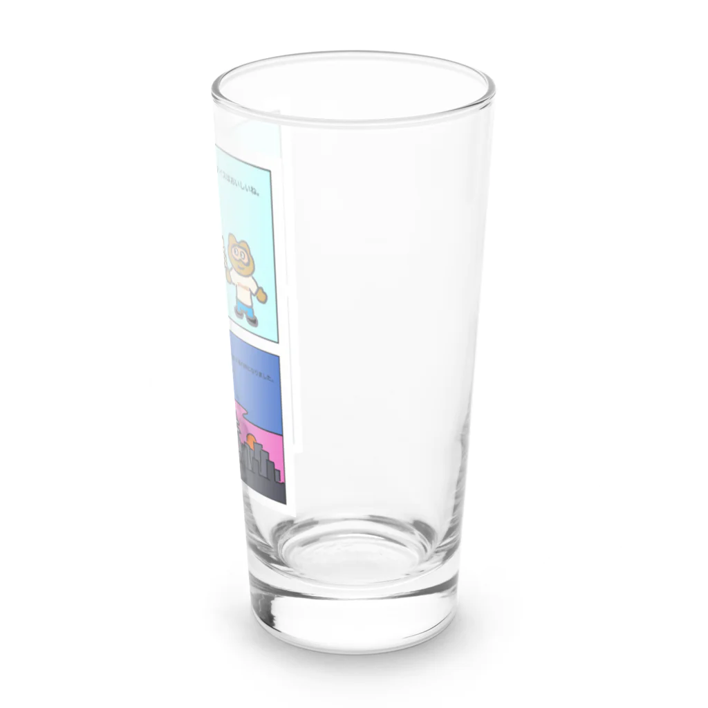 ptanuki vanguard artのアイスはおいしいね。 Long Sized Water Glass :right