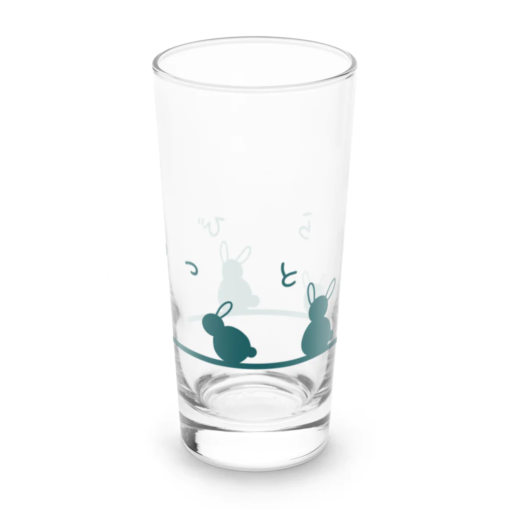 Rabbitflowerのらびっと（グリーン） Long Sized Water Glass :right