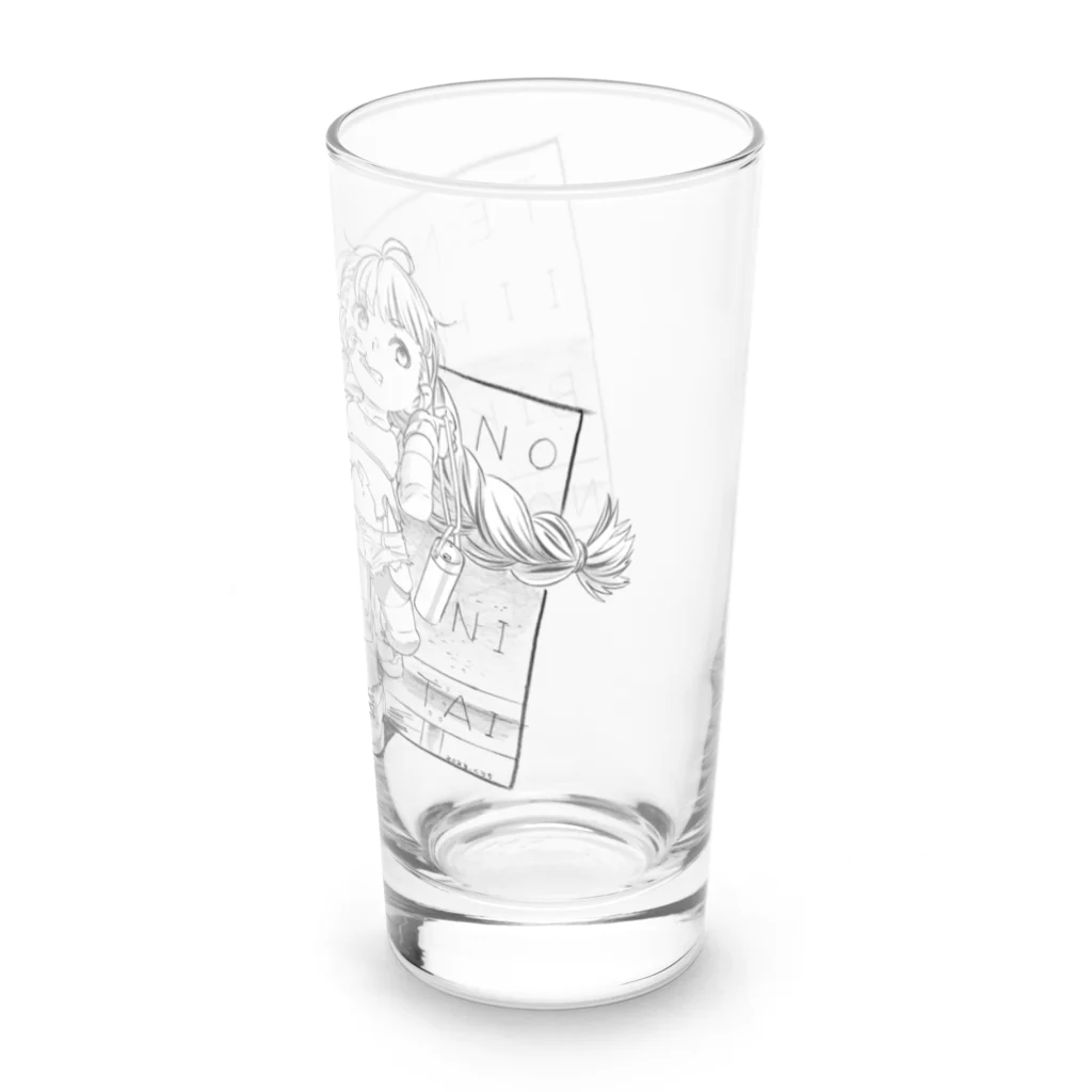 くろちの天気の良い日にバイクに乗りたい_mono Long Sized Water Glass :right