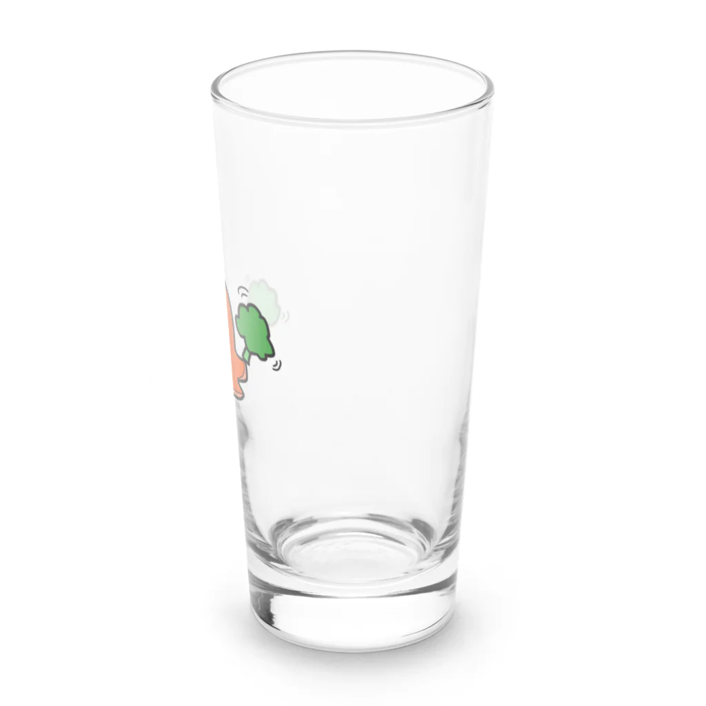 なでしこ@デザインの応援してくれるタコさんウィンナー Long Sized Water Glass :right