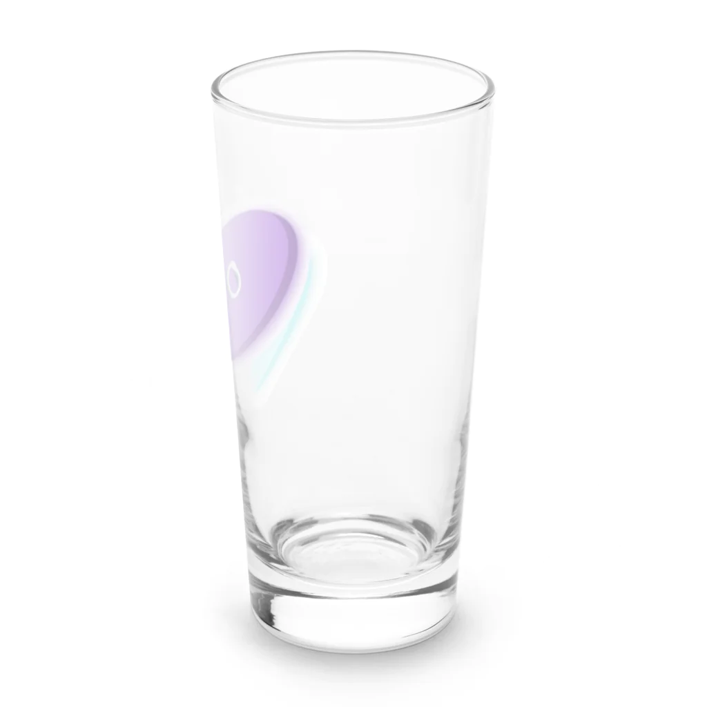 mariascharmsのxoxo シンプル　ハート　デサイン Long Sized Water Glass :right