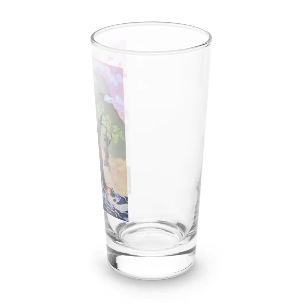 shiwon art worksの葡萄畑　ワインを愛する Long Sized Water Glass :right