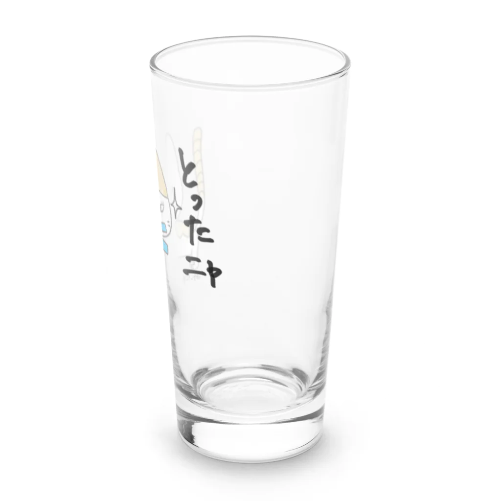 Chapicomon715の三白にゃん　み〜にゃ Long Sized Water Glass :right