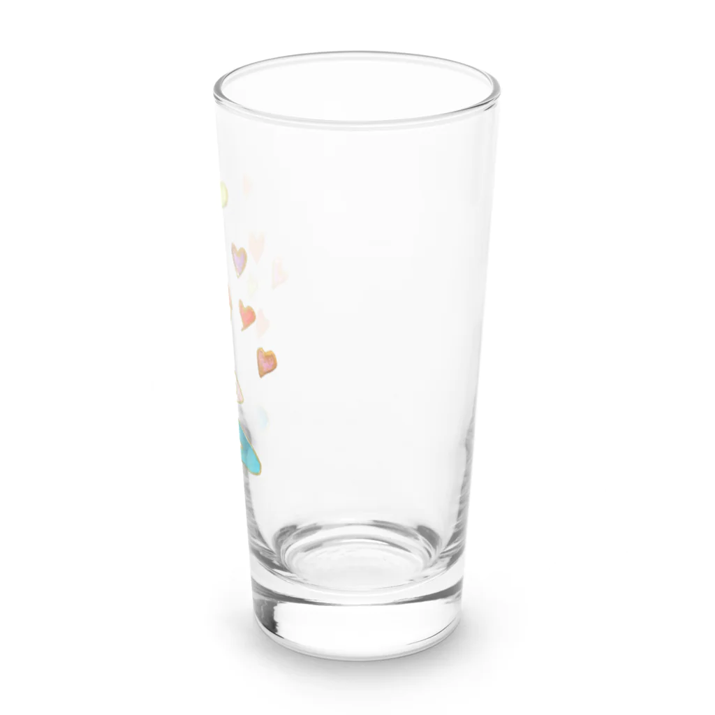 onmycolorの楽描き店のそばかすこちゃん with LOVE Long Sized Water Glass :right