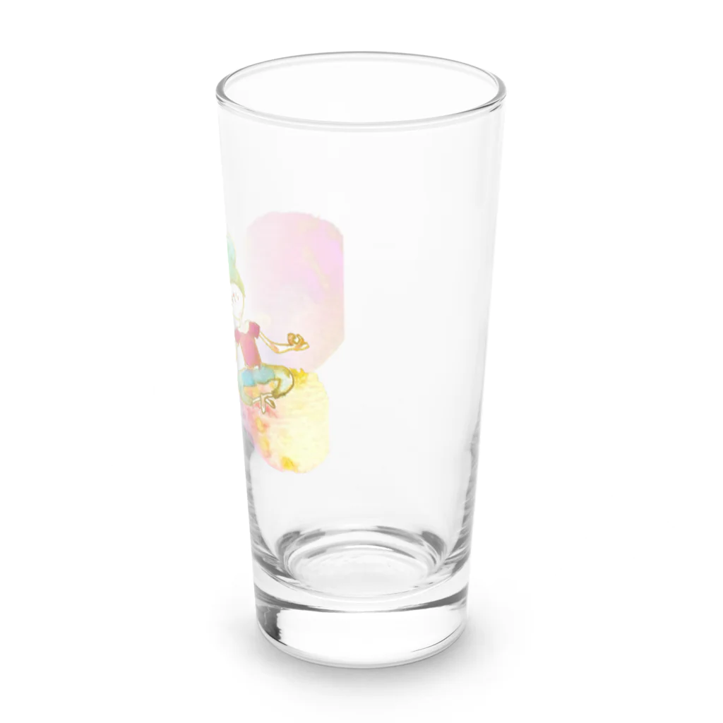 onmycolorの楽描き店のそばかすこちゃん on ball Long Sized Water Glass :right