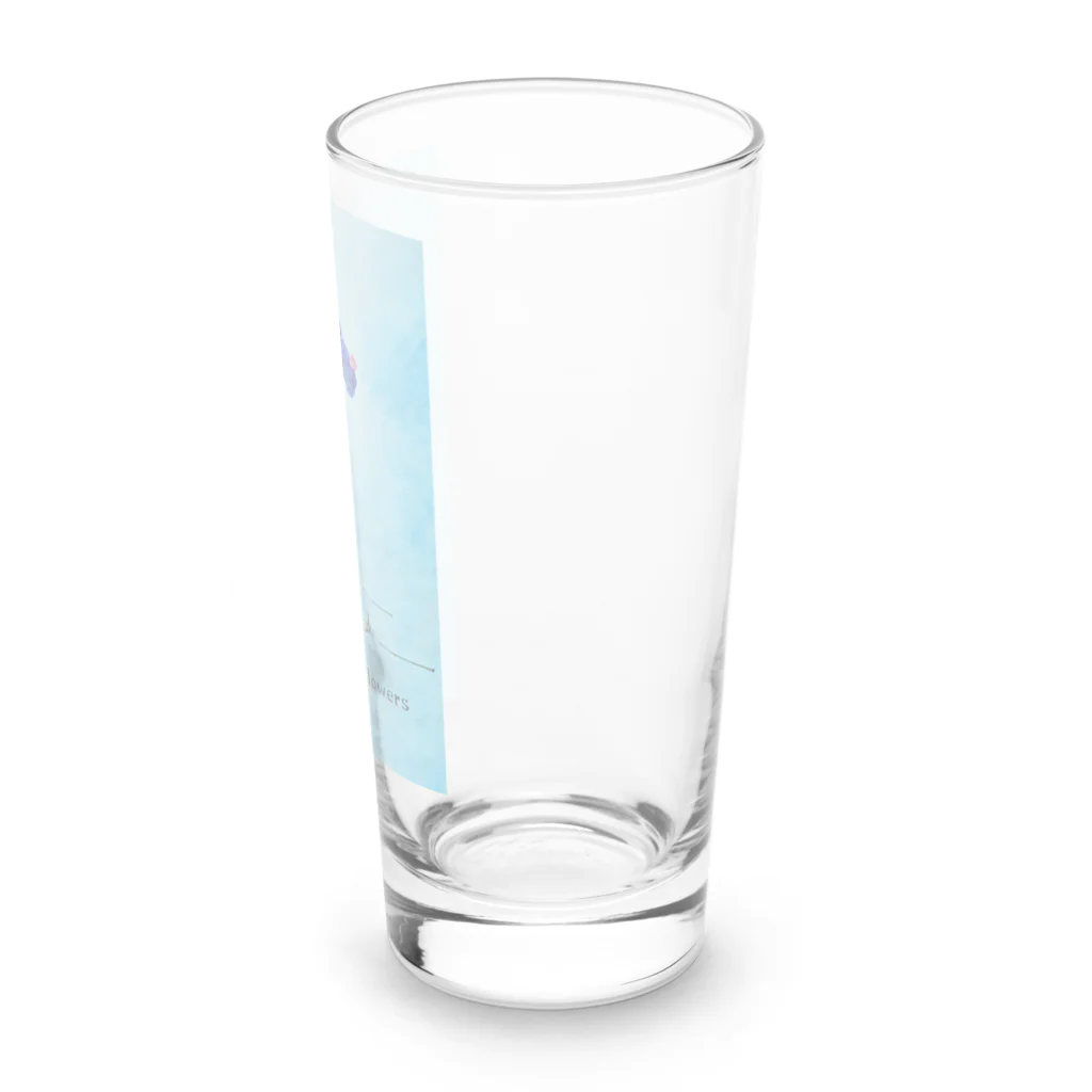 エフェメラル フラワーアートの花シュモクザメ ロンググラス Long Sized Water Glass :right