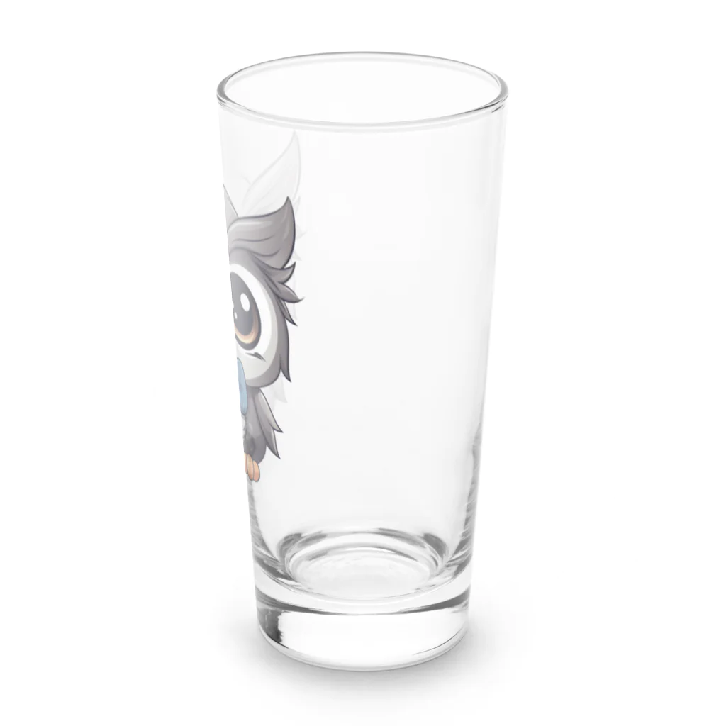 Vasetti_pressの蝶ネクタイをしたフクロウ Long Sized Water Glass :right