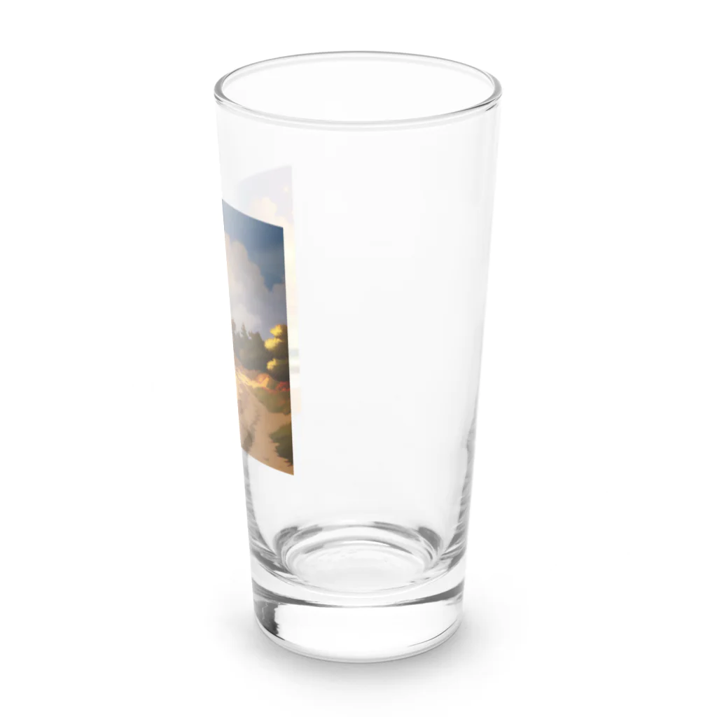 take104の夕方の海辺 Long Sized Water Glass :right