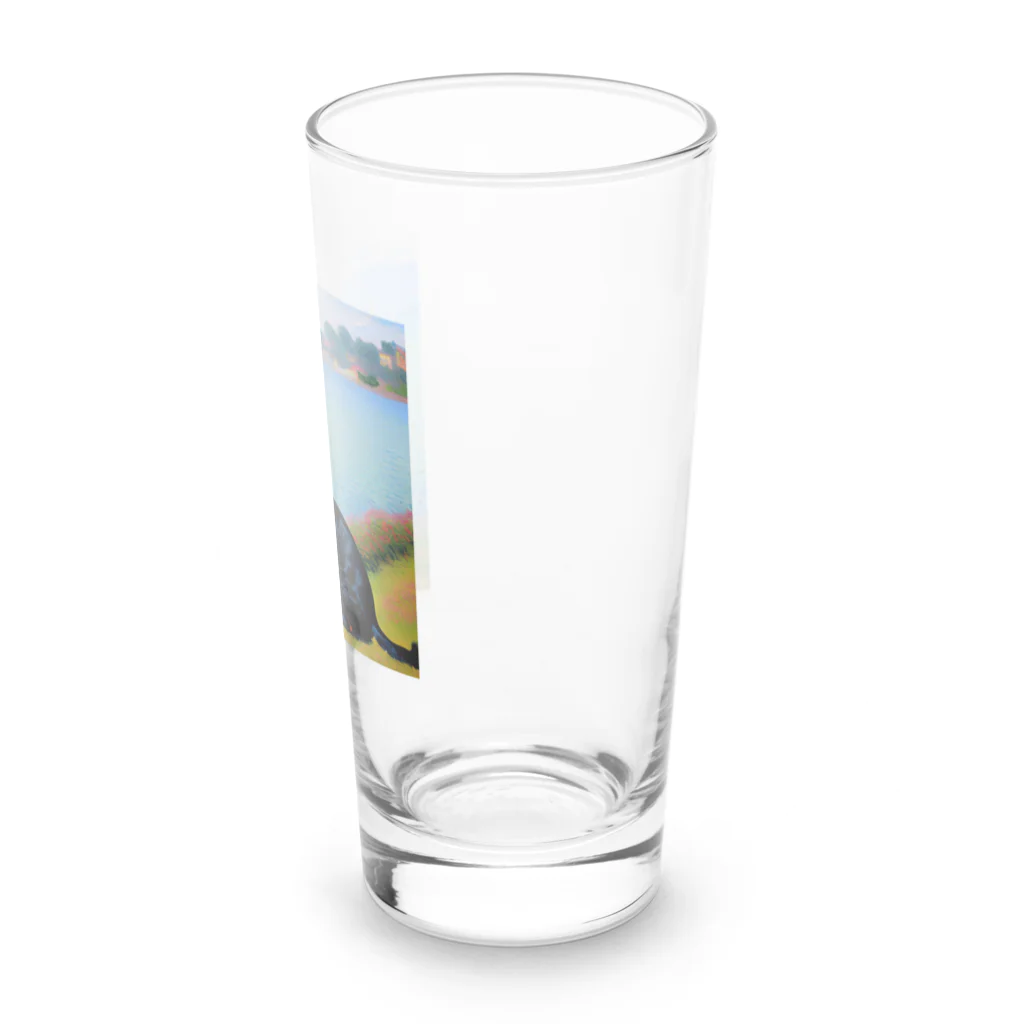 saroraのモネの犬 Long Sized Water Glass :right