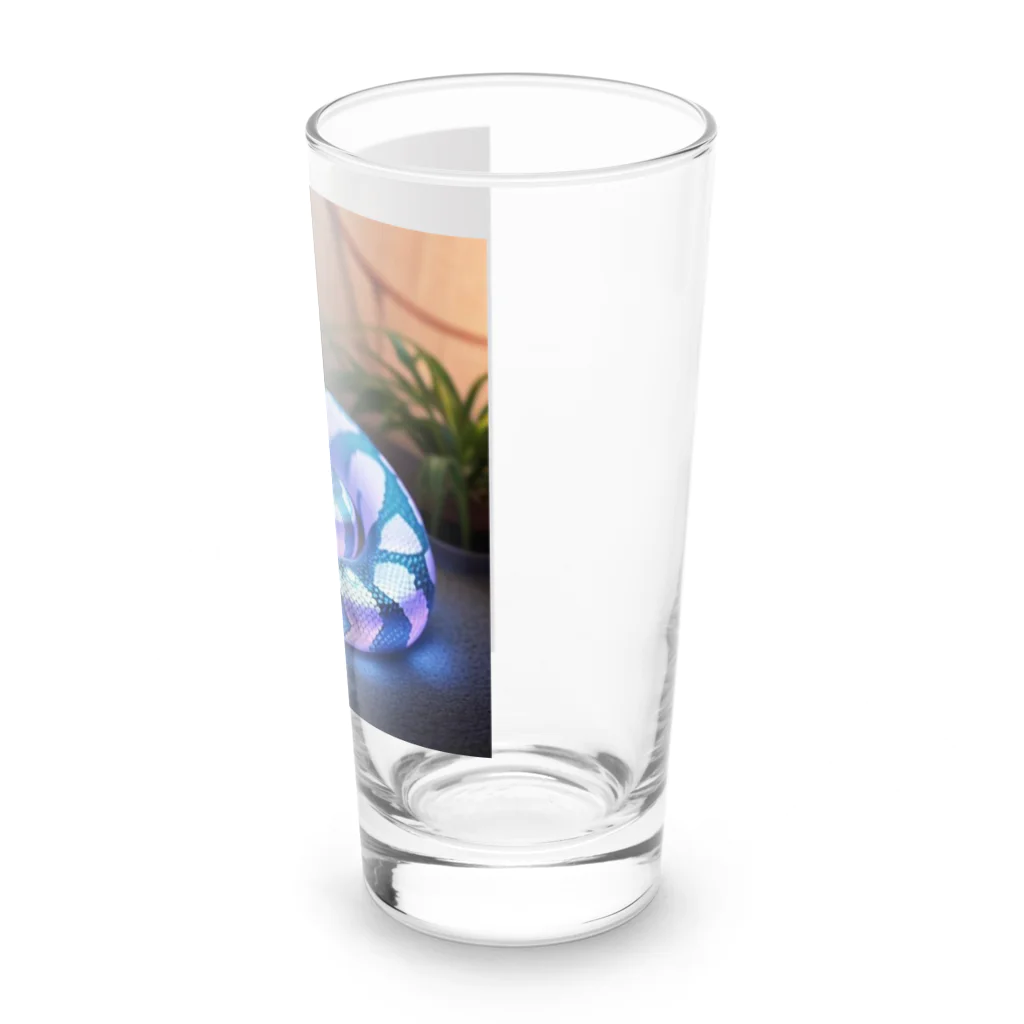 路傍の石のもふもふ村のブルースネーク Long Sized Water Glass :right