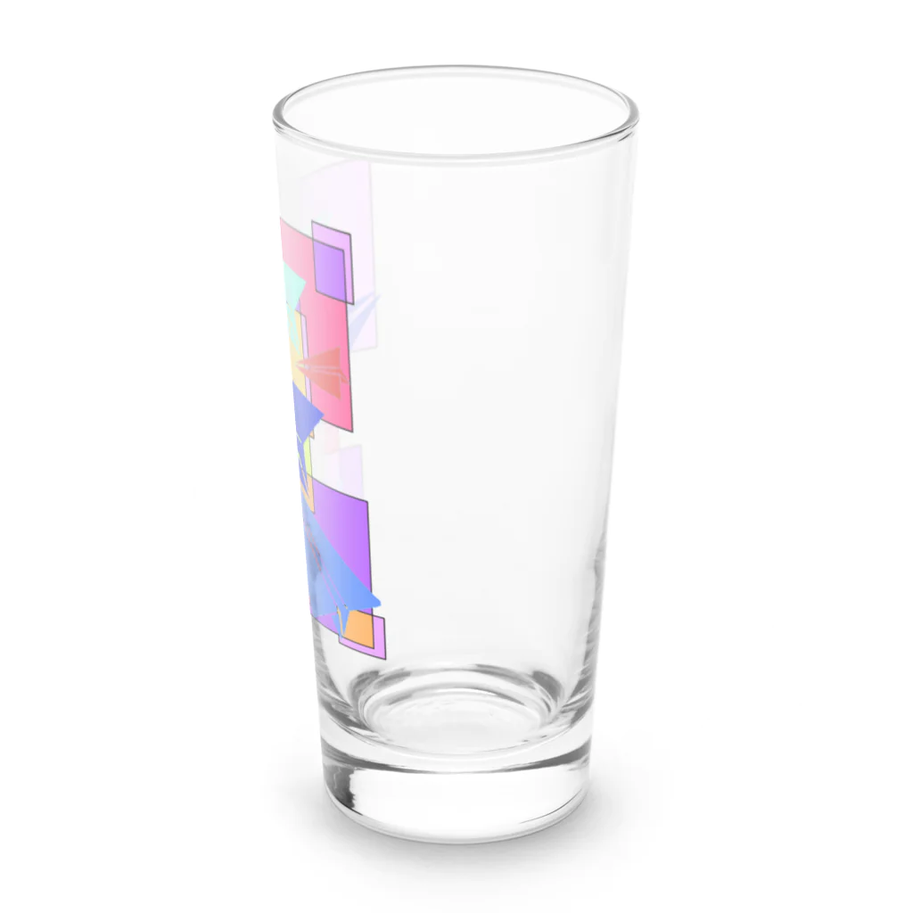 ☆MATSU☆のカラフル紙飛行機 Long Sized Water Glass :right