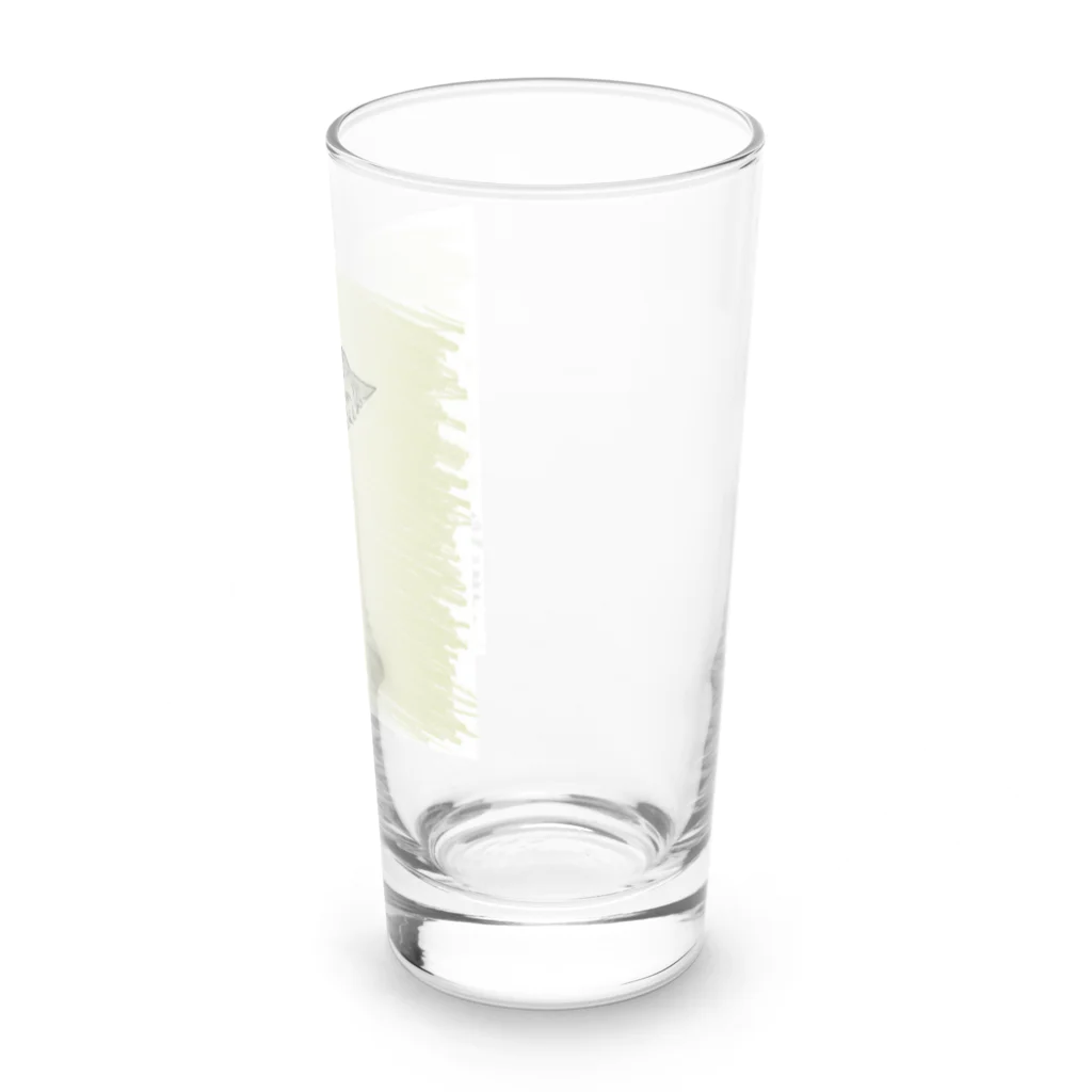 コハクのカーテンレールから見下ろすコハク Long Sized Water Glass :right