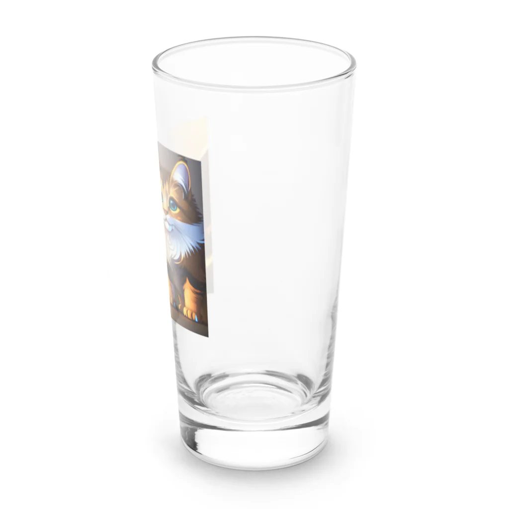 ワンダーワールド・ワンストップのかわいい猫のイラストグッズ Long Sized Water Glass :right