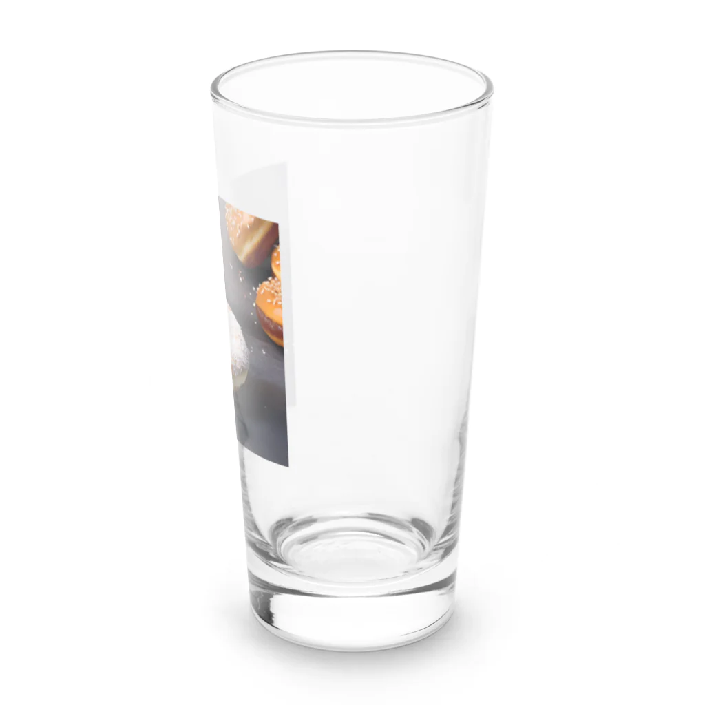 真希ショップの美味しそうなドーナツのグッズ Long Sized Water Glass :right