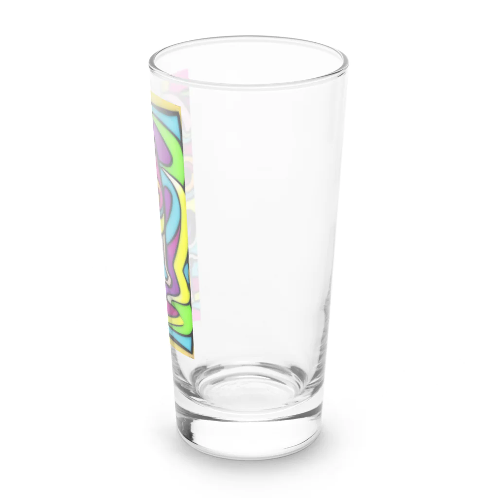 jack_and_beanのヘビーメタルでロックなスカル Long Sized Water Glass :right