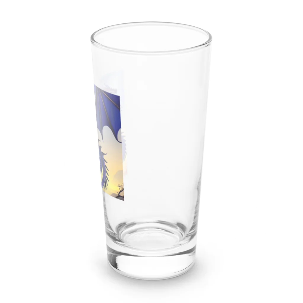 幸せアートワールドのCOOLな龍 Long Sized Water Glass :right