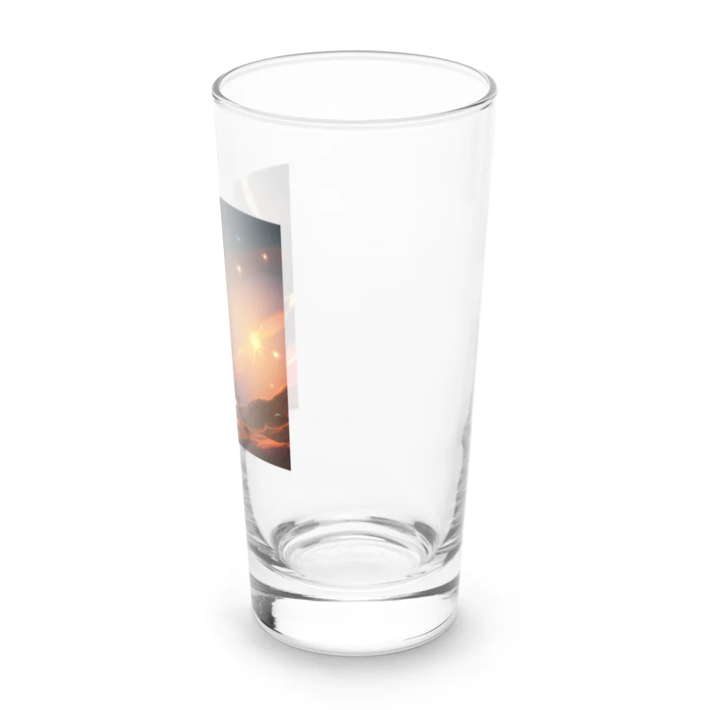 かえぴょんの赤い美味しそうな宇宙 Long Sized Water Glass :right