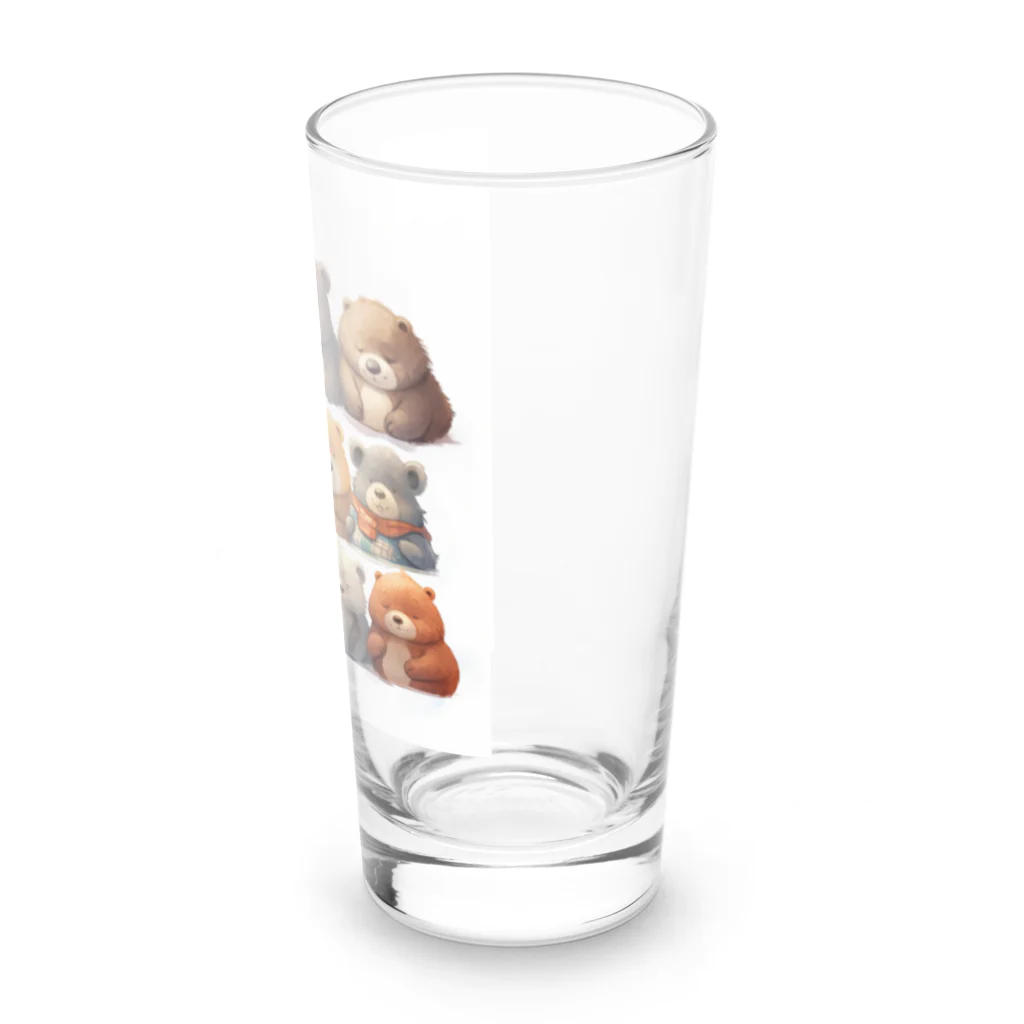 ロイの楽しいデザイン屋さんのまるっとクマ Long Sized Water Glass :right