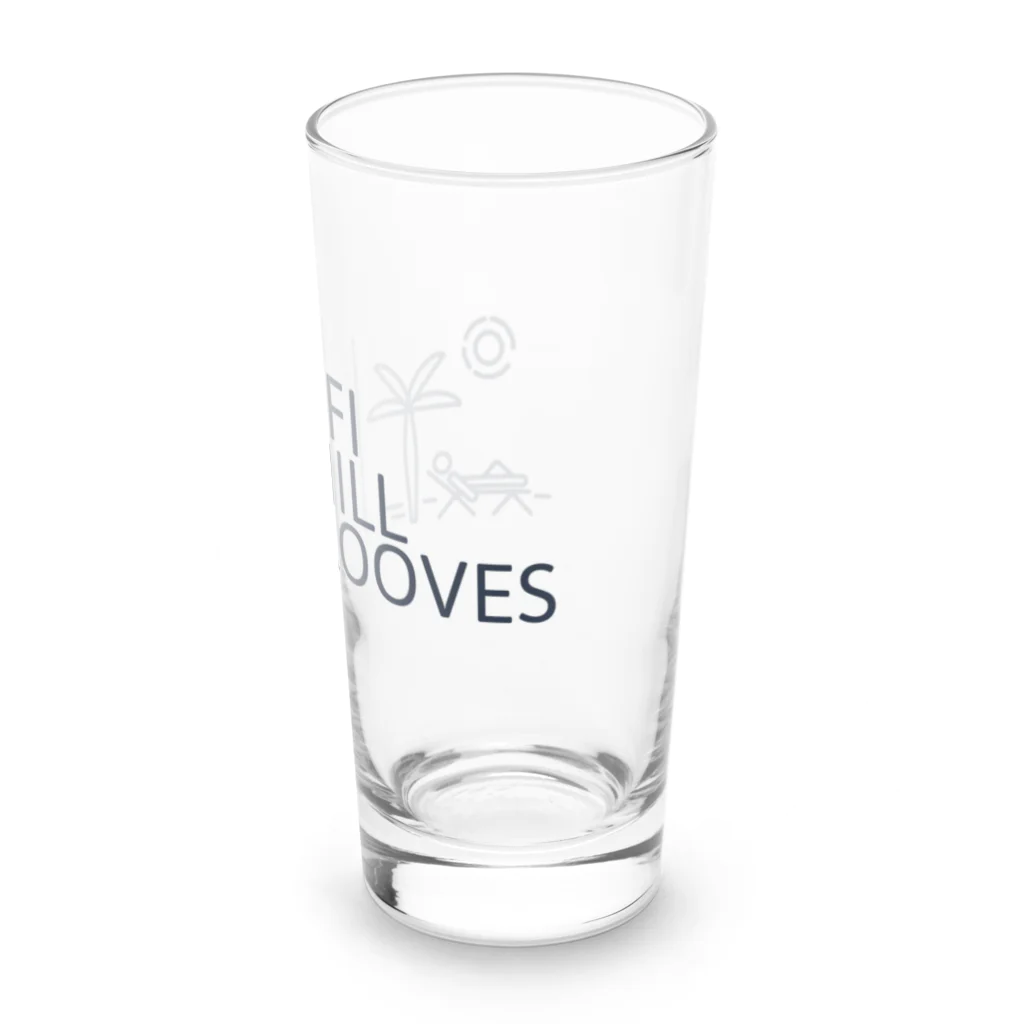 Lofi_Chill_GroovesのLofi Chill Grooves Long Sized Water Glass :right