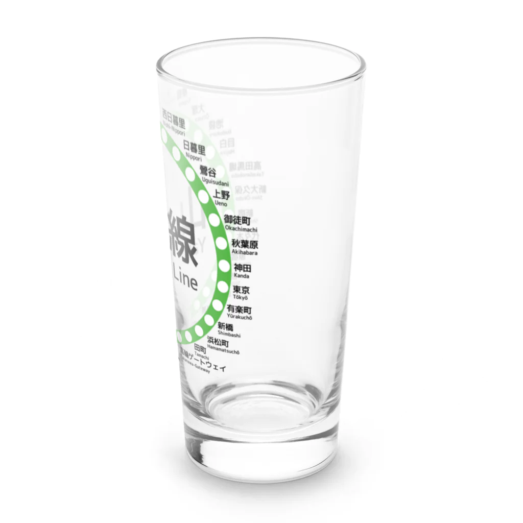 DRIPPEDのJR山手線路線図 Long Sized Water Glass :right