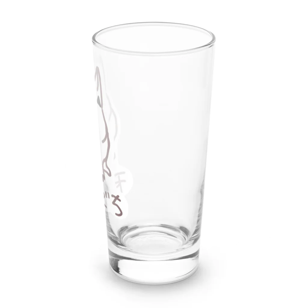 でぐーや　の天才デグー（白背景） Long Sized Water Glass :right