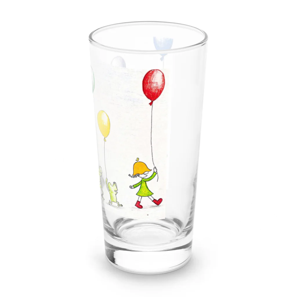 かえるのうた子のかえると風船 Long Sized Water Glass :right