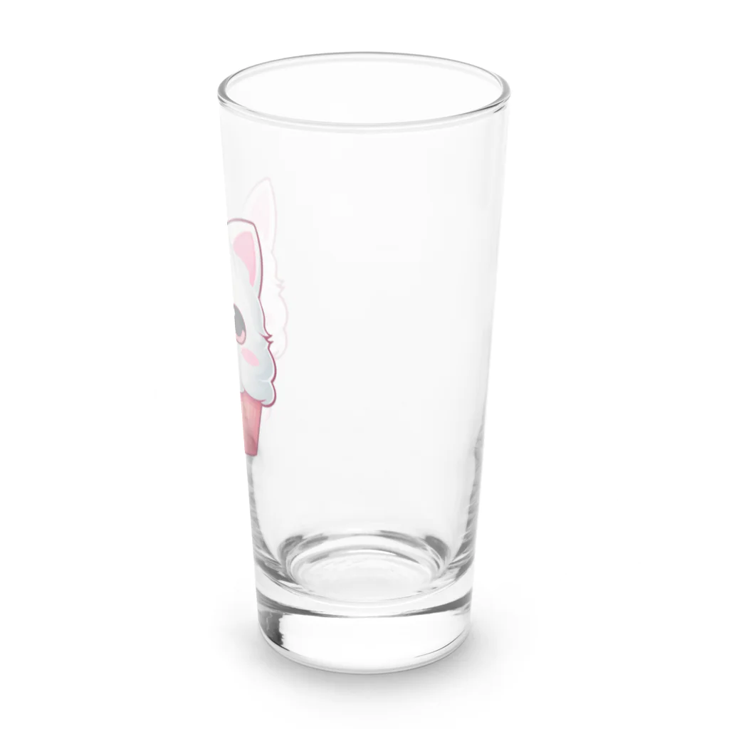 Vasetti_pressのカップケーキの猫ちゃん Long Sized Water Glass :right