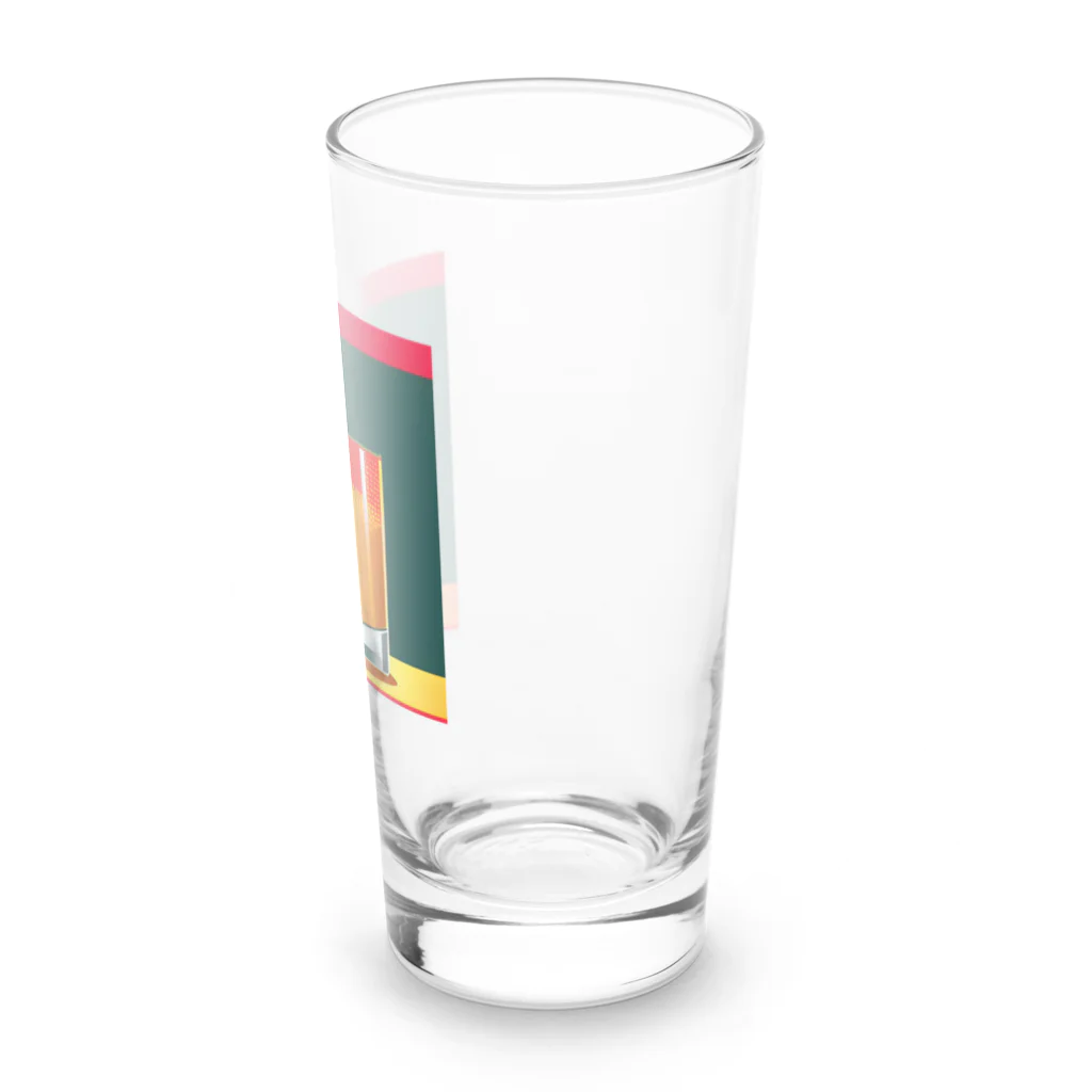 洋服好きな男の子 のお酒好き集まれー Long Sized Water Glass :right