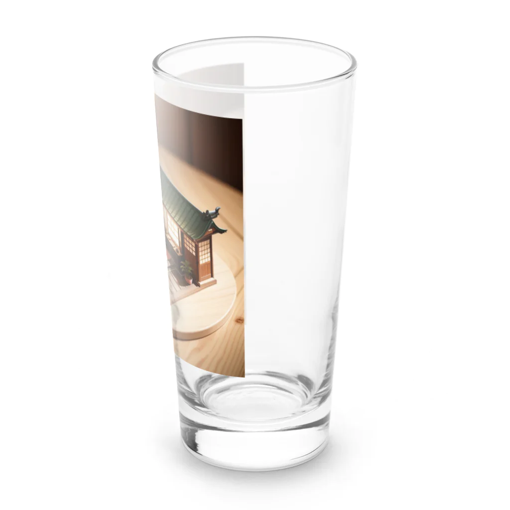 chocobo25whiteのミニチュアな日本家屋01 Long Sized Water Glass :right