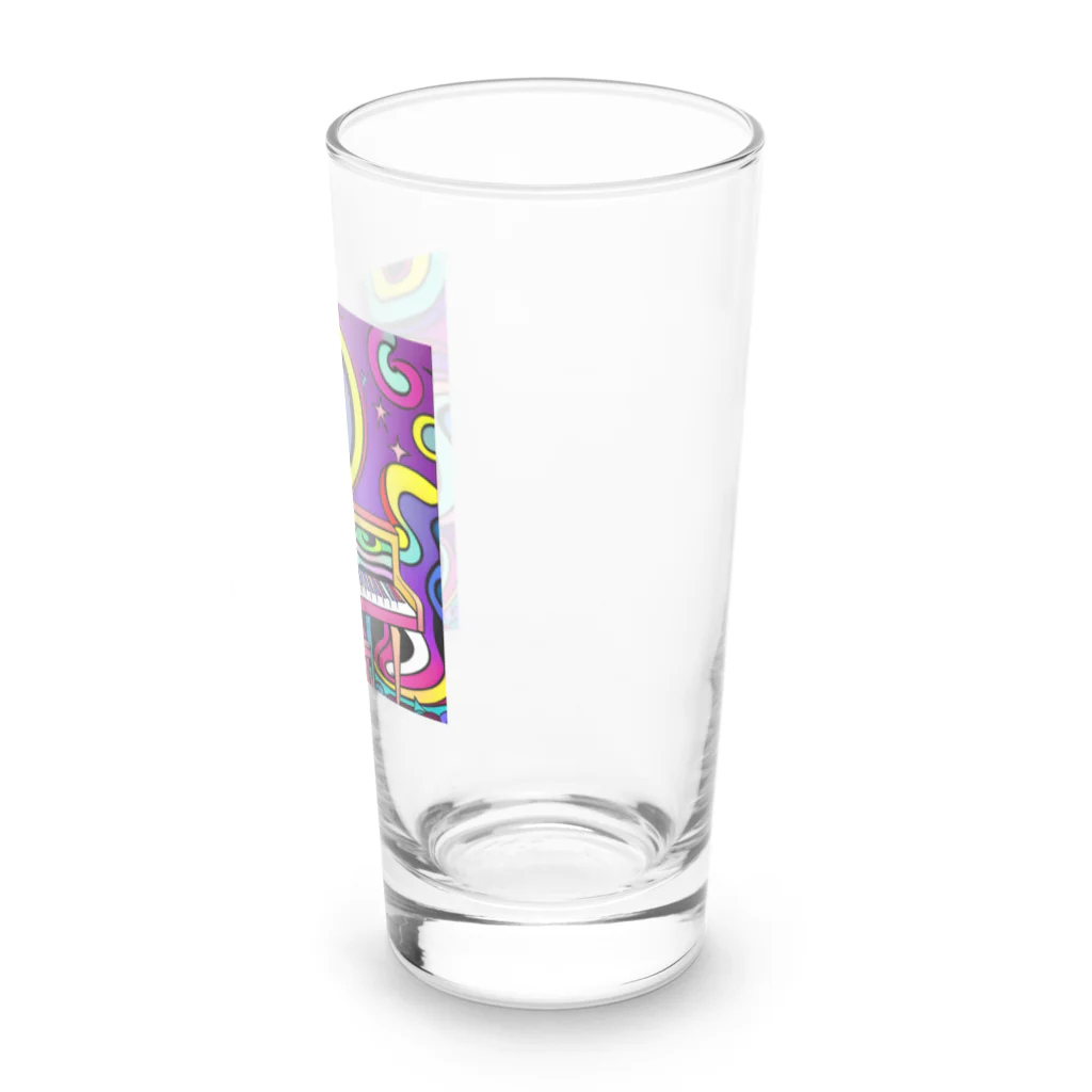 stugio_kの鮮やかなピアノ柄 Long Sized Water Glass :right