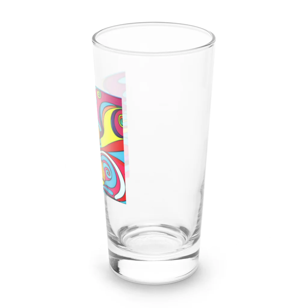 stugio_kの鮮やかなバイオリン柄 Long Sized Water Glass :right