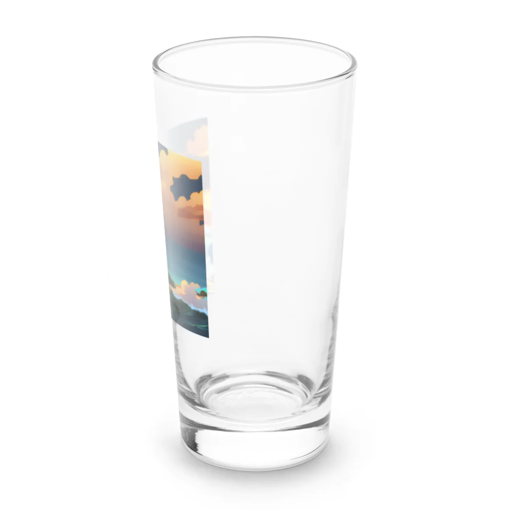 tetsuの海！朝日！ Long Sized Water Glass :right