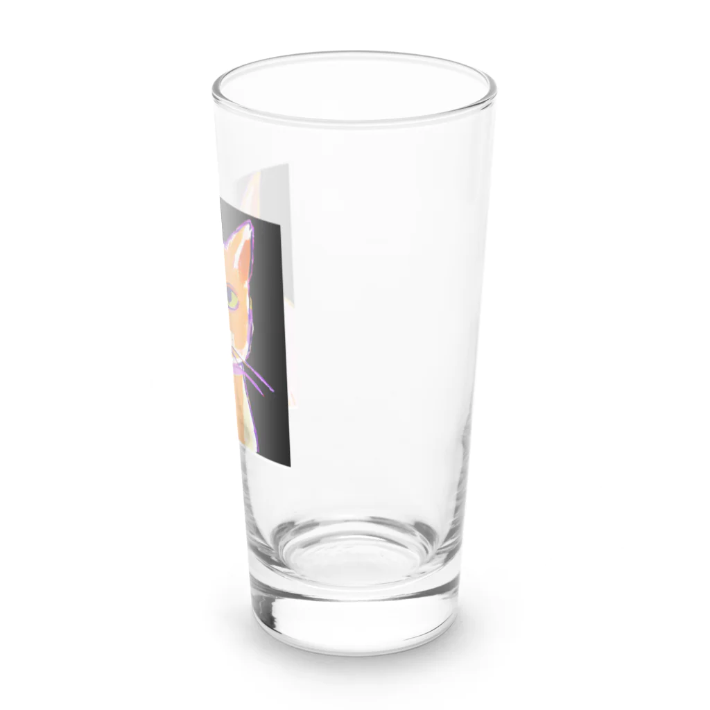 tefutefvの猫のイラストグッズ Long Sized Water Glass :right