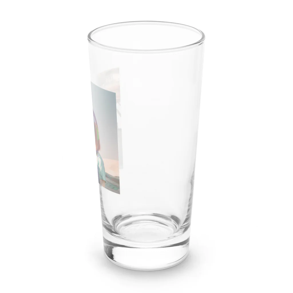 献血するドラキュラの宇宙人シリーズ Long Sized Water Glass :right