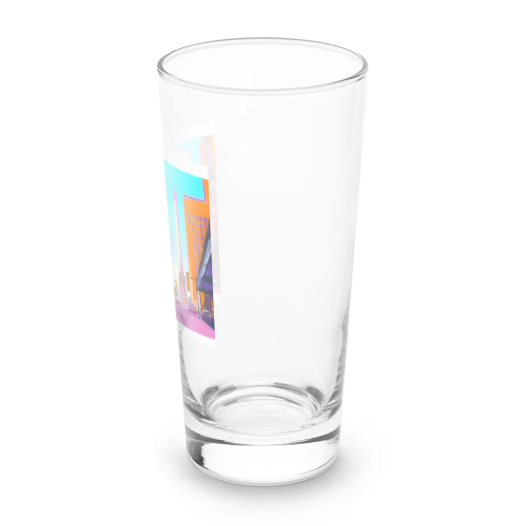FACTORY MOWのヴィンテージアメリカの街並み Long Sized Water Glass :right