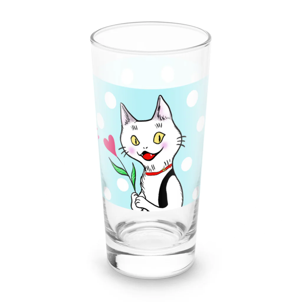 玉子丸の部屋の夢猫さん Long Sized Water Glass :right