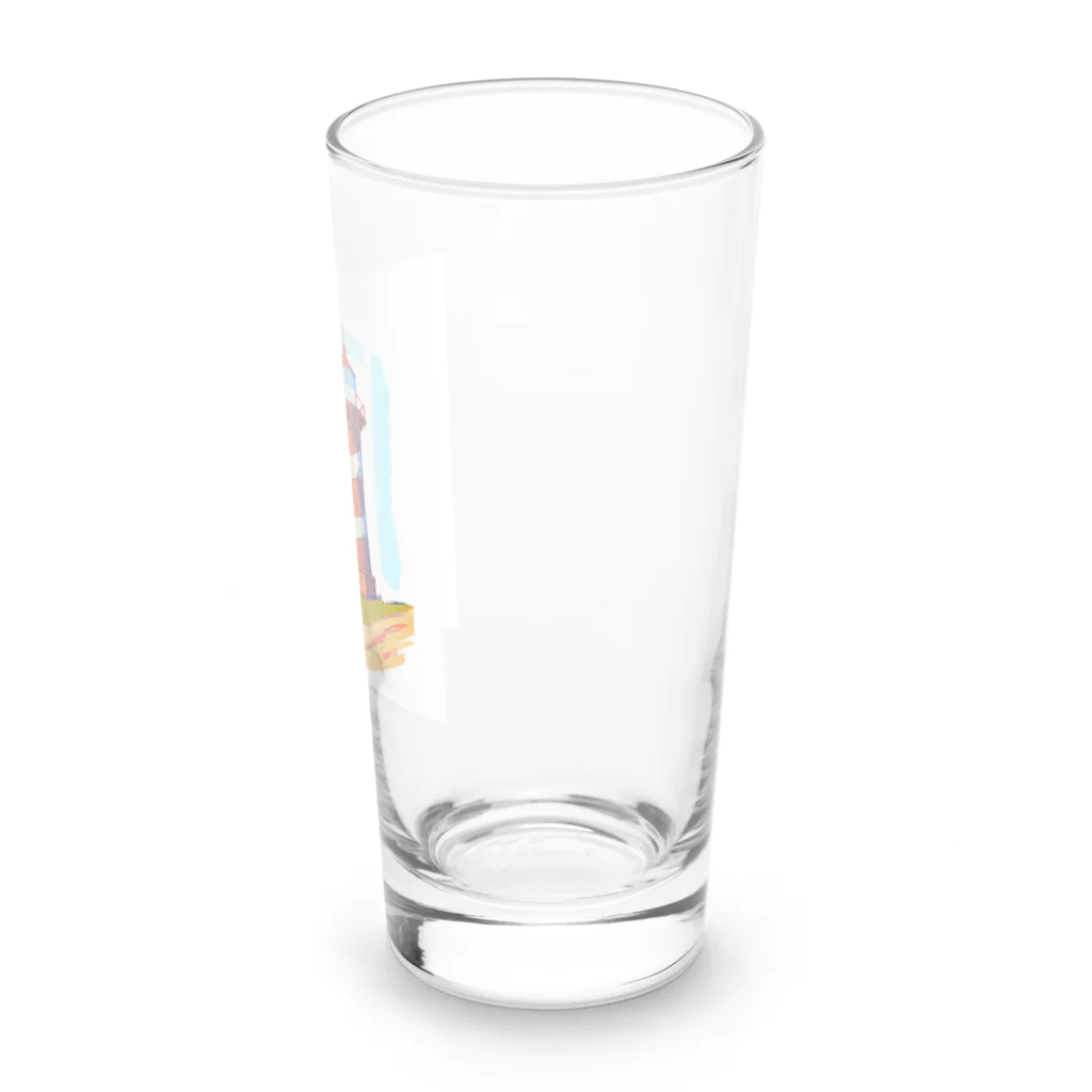 にゃんこの灯台 Long Sized Water Glass :right