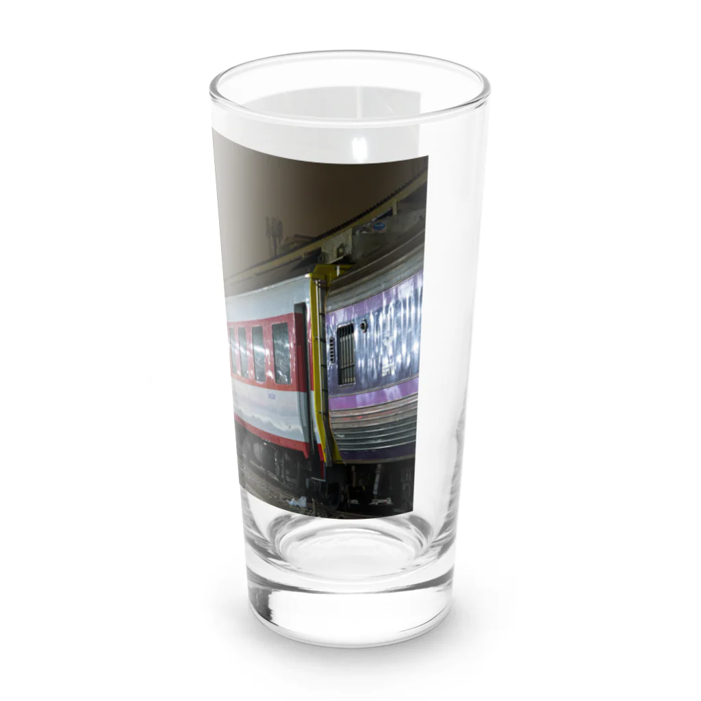 Second_Life_of_Railwaysのブルートレインが旅情を誘う、タイ国鉄ファランポーン駅の夜 Long Sized Water Glass :right