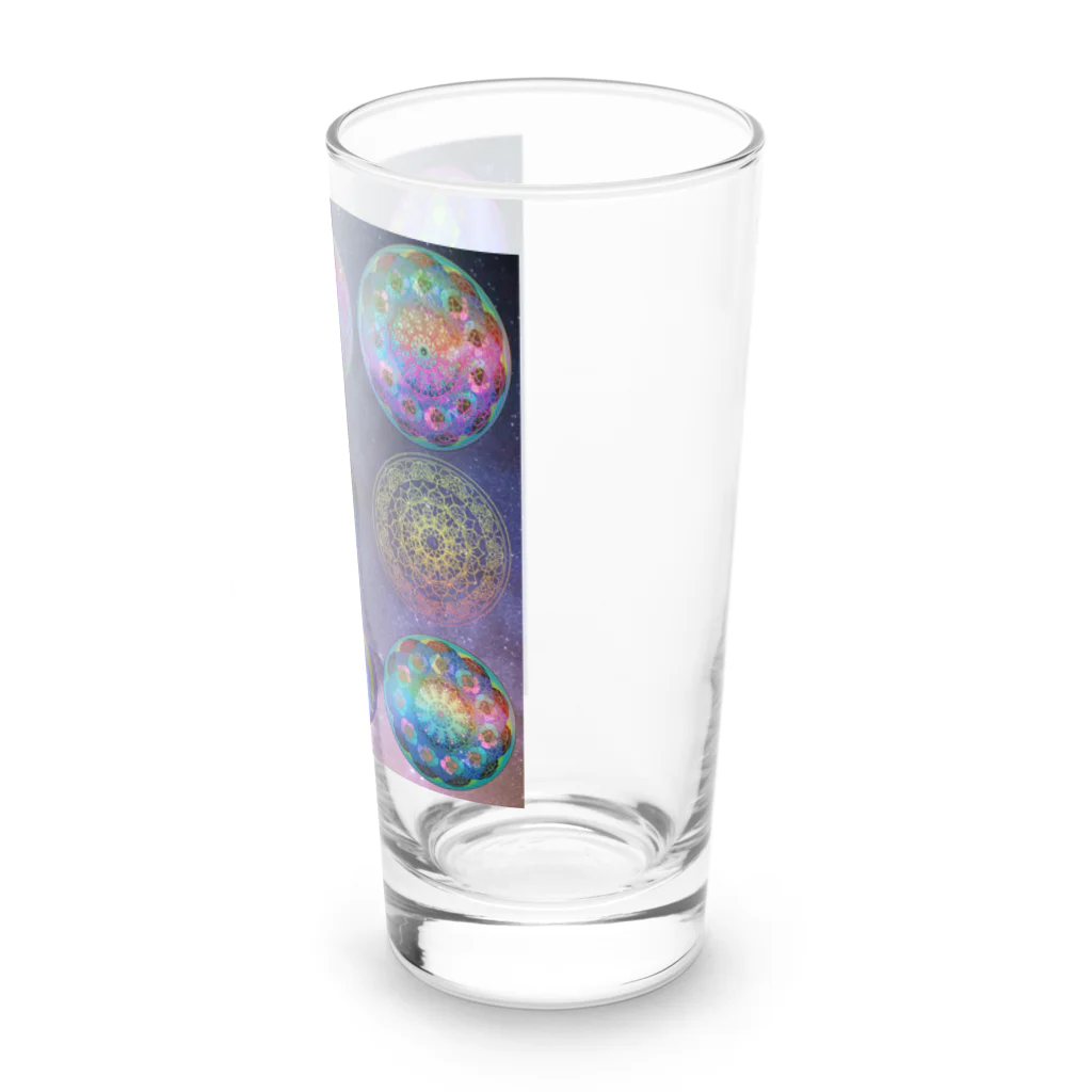 💖宇宙整体♪🌈♪こころからだチャンネル♪💖の母星回帰曼荼羅スペシャル Long Sized Water Glass :right