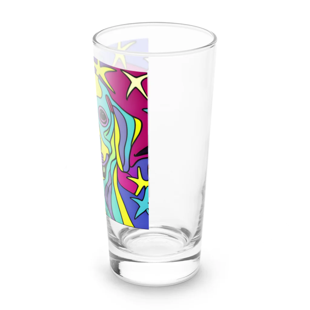 nakagawa-kikakuの奇抜なアート風の可愛い犬のグッズ Long Sized Water Glass :right