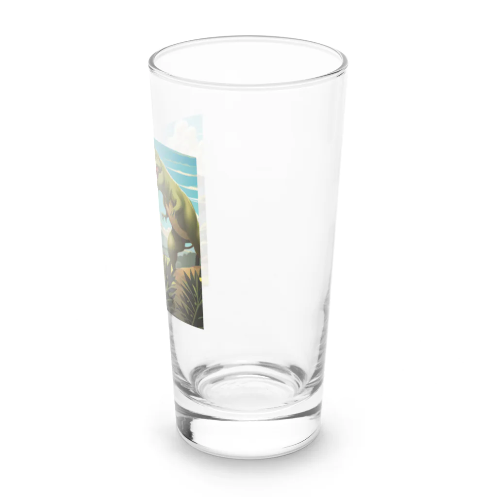 和彩-Wairoriのアニメ調　ティラノサウルス Long Sized Water Glass :right