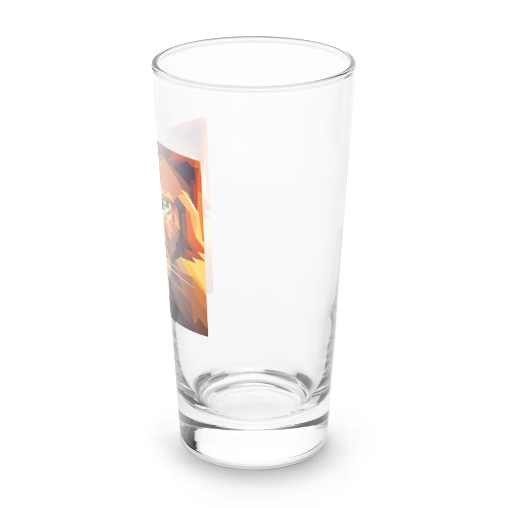 KAWAKAMI-SENTAROUの可愛い猛獣ドットレオ Long Sized Water Glass :right