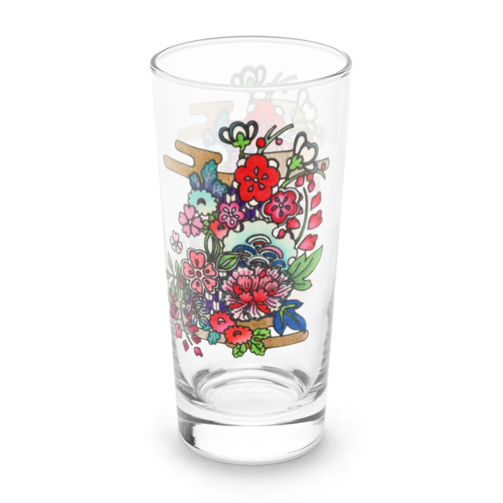 JapaneseArt Yui Shopの咲き誇れ Long Sized Water Glass :right