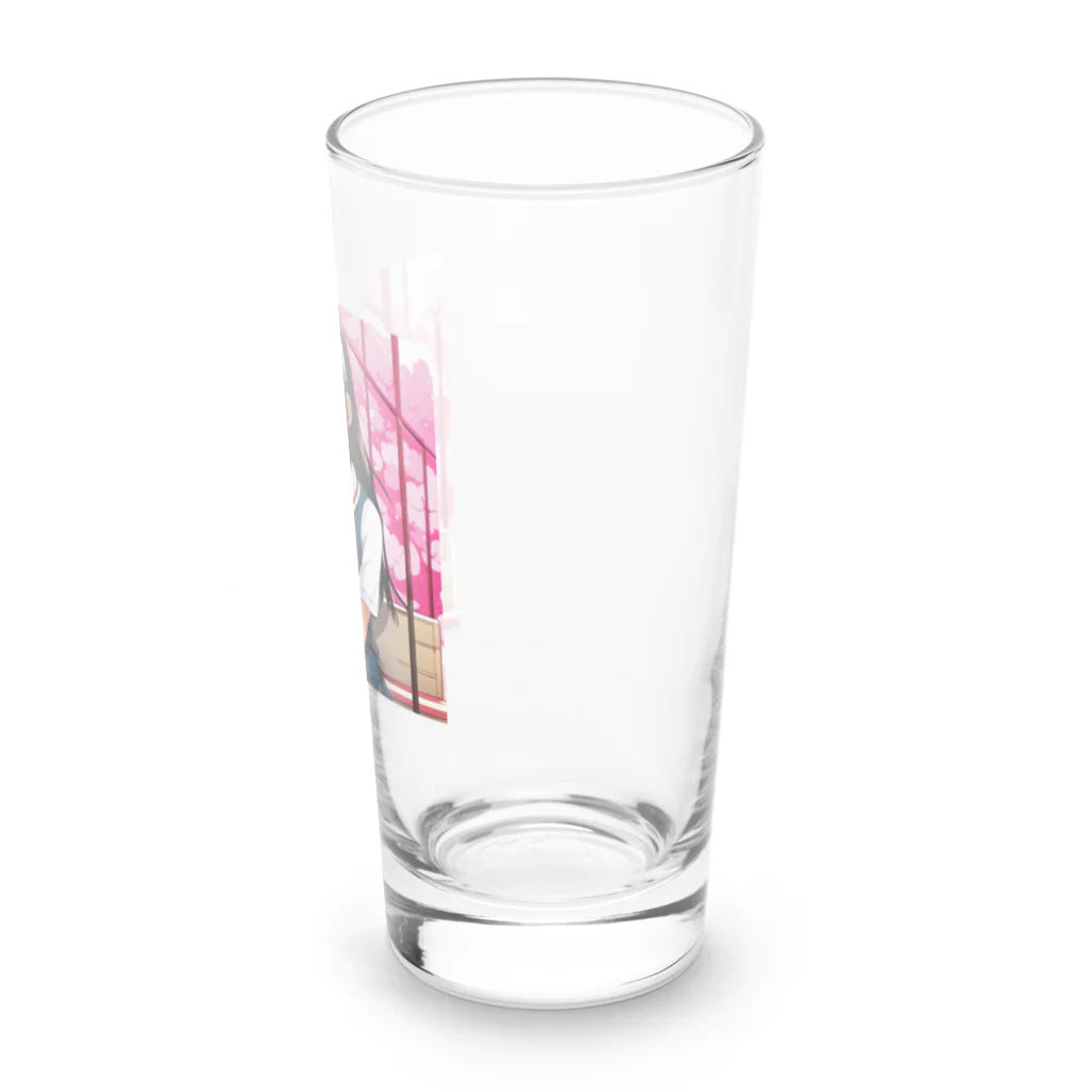 🎨デザイン宮殿🛍️の✨明るい美少女シリーズ：スレンダー女子高生エディション✨ Long Sized Water Glass :right